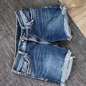 Silver jeans shorts